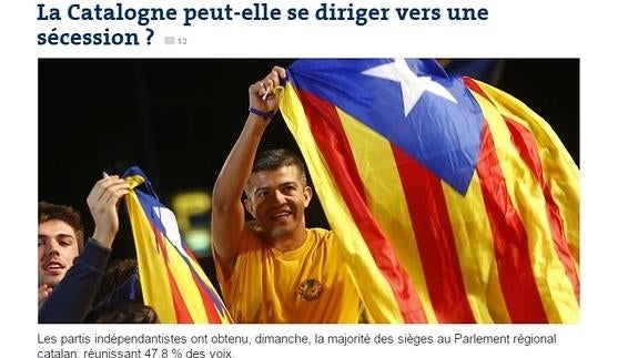 'Le Monde' abre su web con un análisis de las elecciones catalanas. 