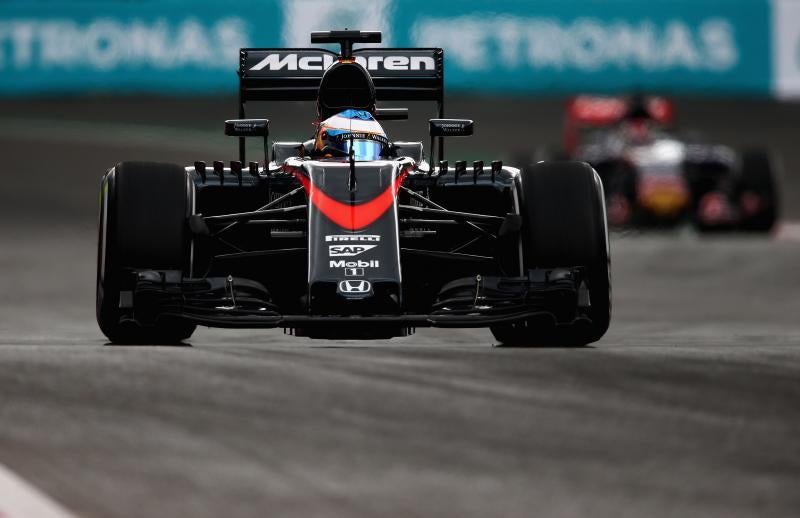 Alonso, durante el GP de México. 