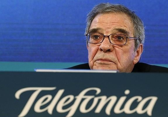 El presidente de Telefónica, César Alierta. 