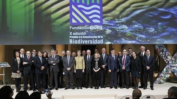 Entrega de los premios Fundación BBVA a la Conversación de la Biodiversidad.