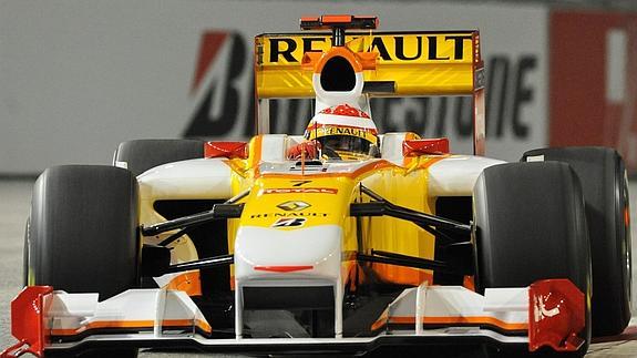 Fernando Alonso, con el equipo Renault en 2009. 