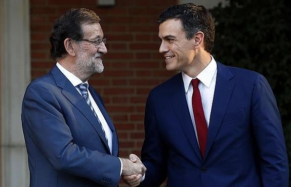 Rajoy y Sánchez. 