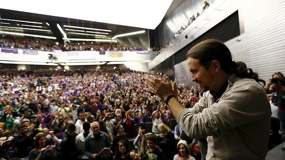 Pablo Iglesias, en un acto en Sevilla.