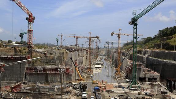 Obras de ampliación del Canal de Panamá.