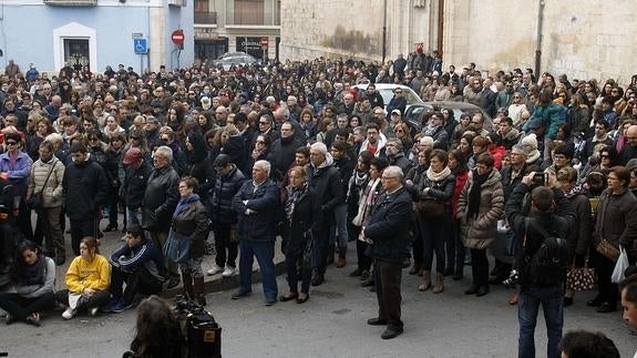 Concentración en Villena contra la violencia machista.