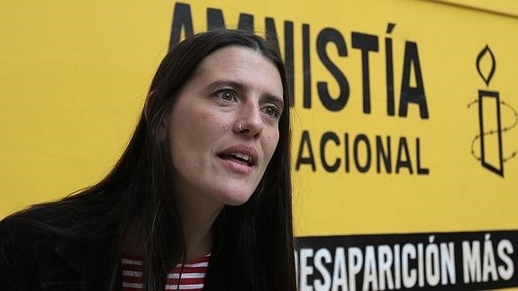 Anais Huerta, denunciante que emprendió un proceso de búsqueda de un familiar hace cinco años. 