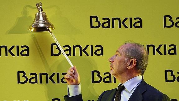 Rodrigo Rato, el día de la salida a Bolsa de Bankia.