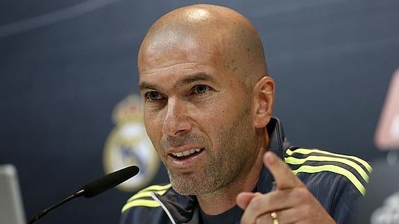 Zidane, durante la rueda de prensa. 