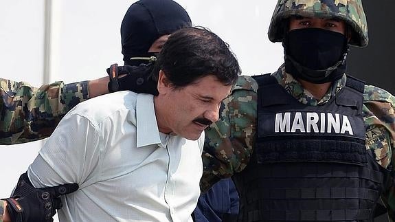 'El Chapo' Guzmán, el día de su detención.