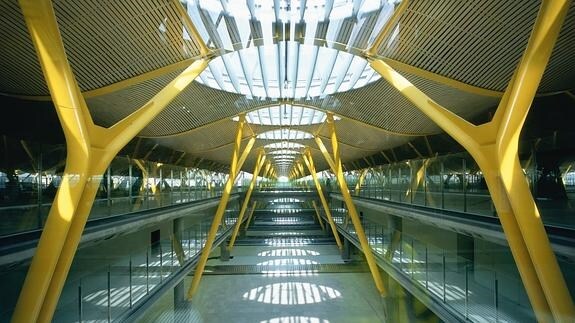 Terminal T4 del aeropuerto de Barajas, Madrid.