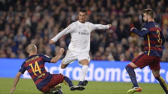 Cristiano Ronaldo marca el gol de la victoria. 