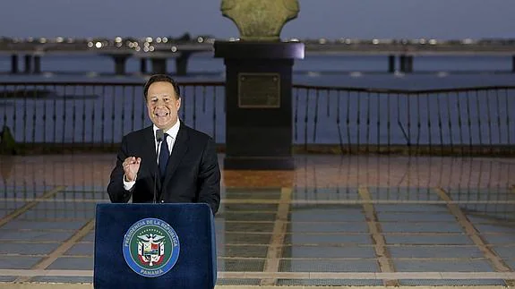 El presidente panameño, Juan Carlos Varela. 