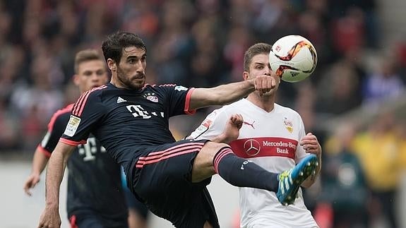 Javi Martinez, durante el partido. 