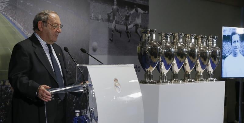 Paco Gento, presidente de honor del Real Madrid. 