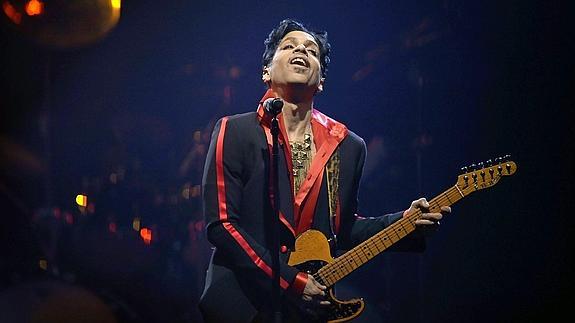 Prince, durante un concierto en Amberes, Bélgica.