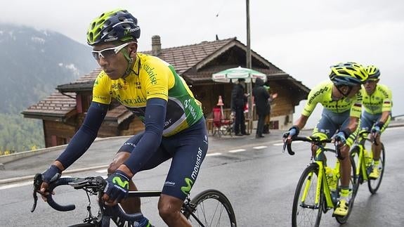 Nairo Quintana, durante la cuarta etapa. 