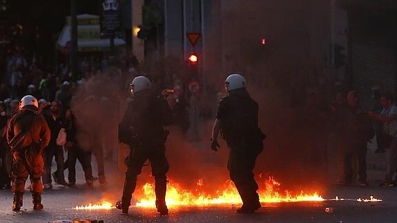 Disturbios en Grecia.