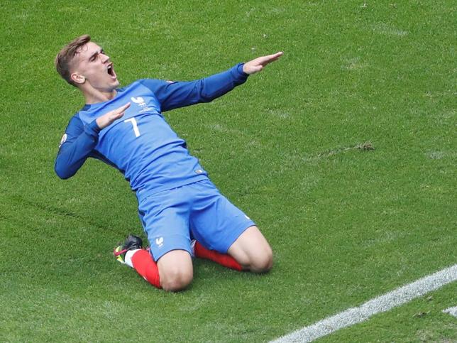 Griezmann celebra un gol. 