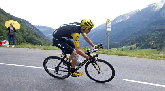 Chris Froome, en la etapa del Tour. 