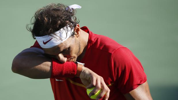 Rafa Nadal, durante el partido ante Nishikori