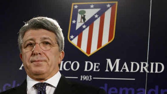 Enrique Cerezo, presidente del Atlético de Madrid.