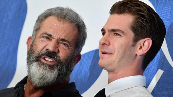 Mel Gibson y Andrew Garfield. 