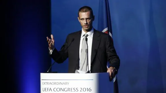 El esloveno Alexander Ceferin, nuevo presidente de la UEFA. 
