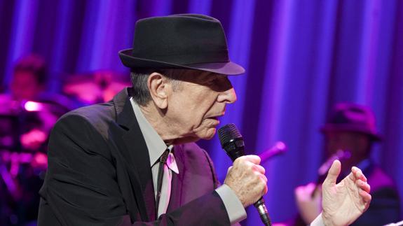 El cantante y poeta canadiense Leonard Cohen.