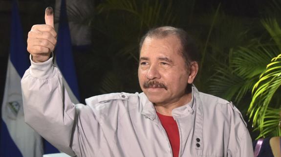 El líder sandinista Daniel Ortega. 