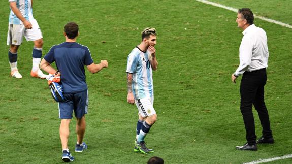 Messi, tras perder ante Brasil. 