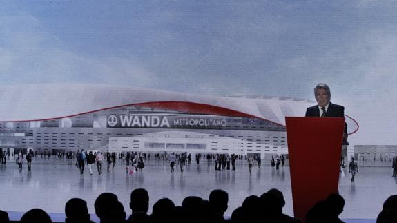 Presentación de la maqueta del Wanda Metropolitano.