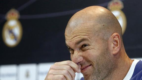 Zinedine Zidane, técnico del Real Madrid. 