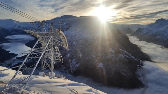 En Noruega está todo preparado para disfrutar del teleférico a partir del 20 de mayo