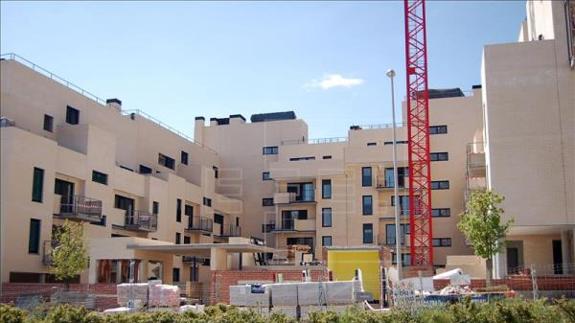 Viviendas de nueva construcción en Valdebebas (Madrid).