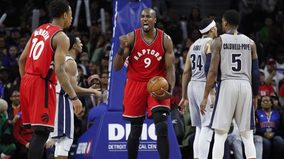 Ibaka, durante el partido. 