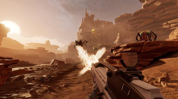 Una captura de 'Farpoint'.