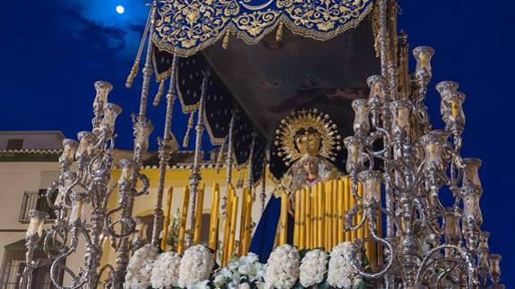 La Virgen de la Cofradía del Huerto y los Desamparados de Vélez.