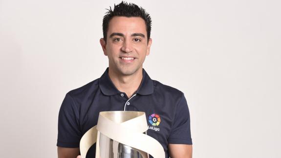 Xavi Hernández, embajador de la Liga. 