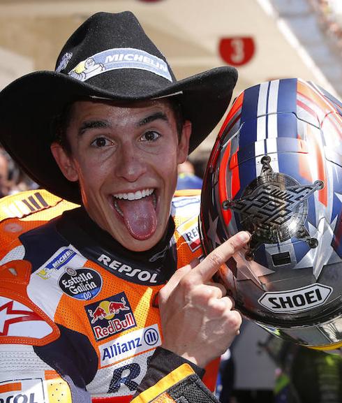 Marc Márquez, en Austin. 