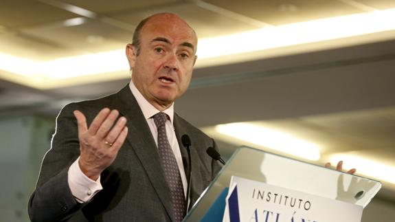 El ministro de Economía, Industria y Competitividad, Luis de Guindos. 