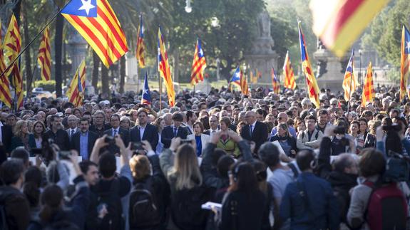 Manifestación en Cataluña.