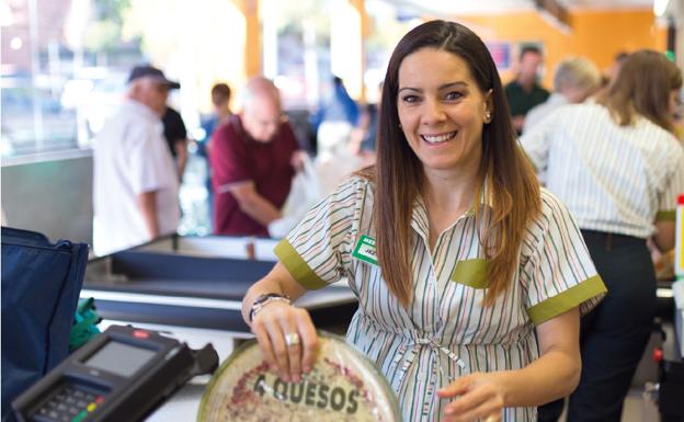 Una empleada de Mercadona.