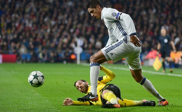 Varane, en un partido. 