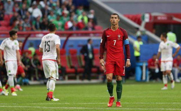 Cristiano Ronaldo, ante México. 