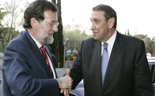 Rajoy y Mauricio Casals. 