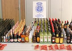 La red redistribuía en su mayoría botellas de conocidas marcas de bebidas tanto a bares como a particulares a un precio inferior al de mercado. ::                         LA RIOJA