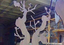 Fotografía de una de las esculturas del 16 de marzo del 2009. ::                         L. R.