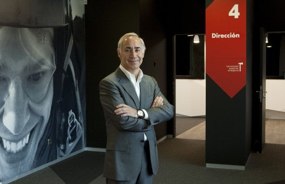 Antonio Coimbra, consejero delegado de Vodafone, en la sede de la operadora en Madrid. 
