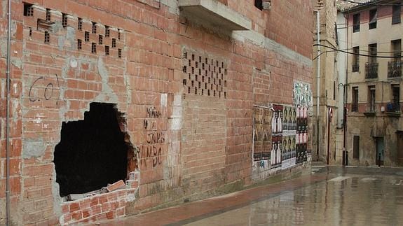 Boquete en las cuevas de Haro