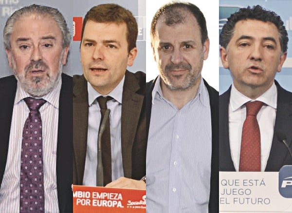 De izquierda a derecha, Nieto, Olagaray, González de Legarra y Cuevas.